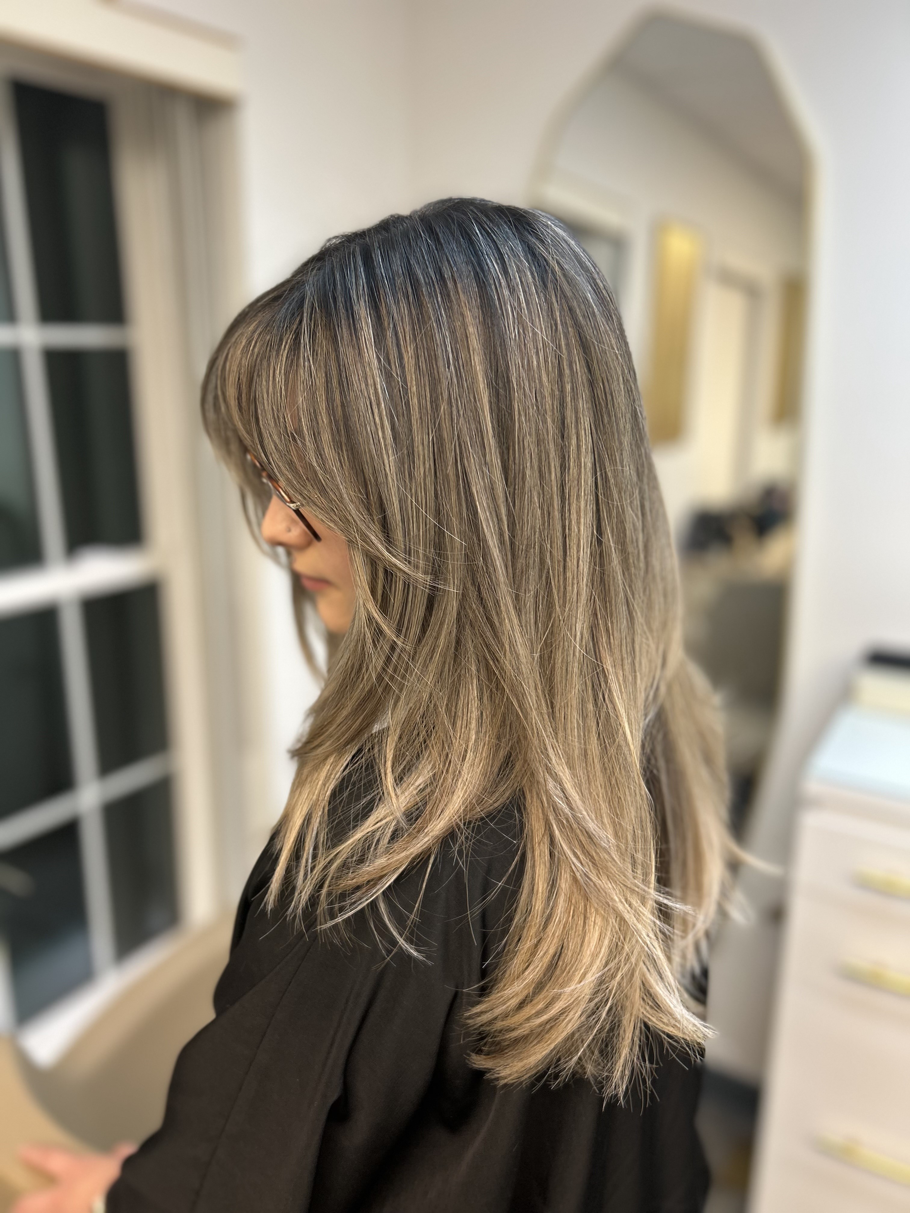 Long layered precision cut by Renovaré